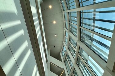 Blick in das Foyer des Globe
