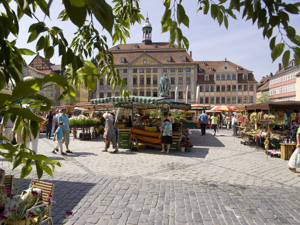 Markttag auf dem Marktplatz
