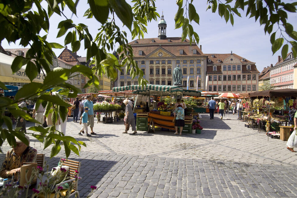 Markttag auf dem Marktplatz