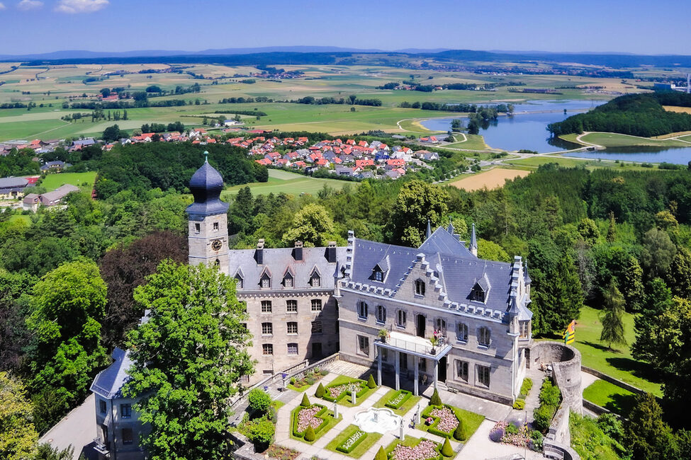 Schloss Callenberg Luftbild