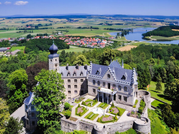 Schloss Callenberg Luftbild
