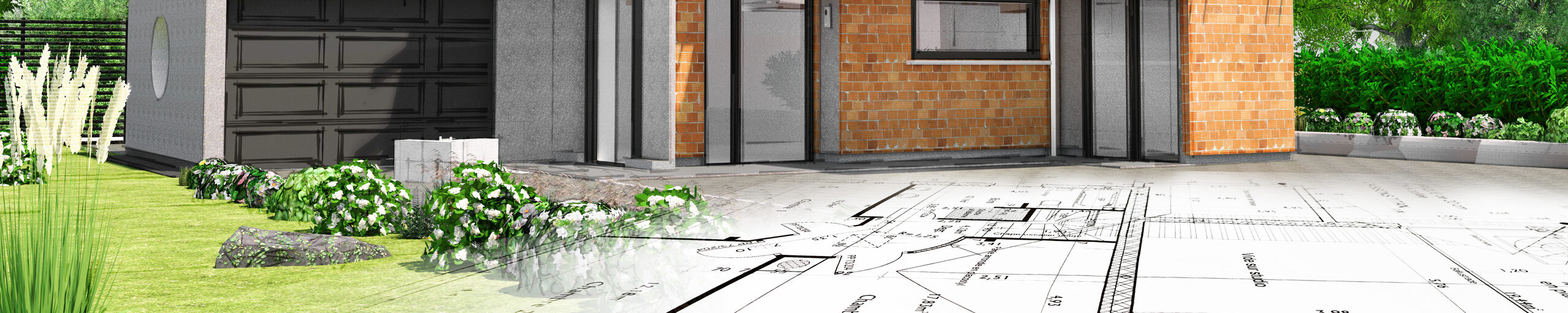 Bauzeichnung für Neubau