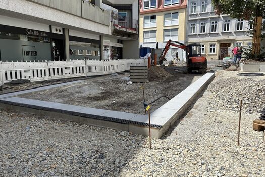 Künftige Staudenfläche