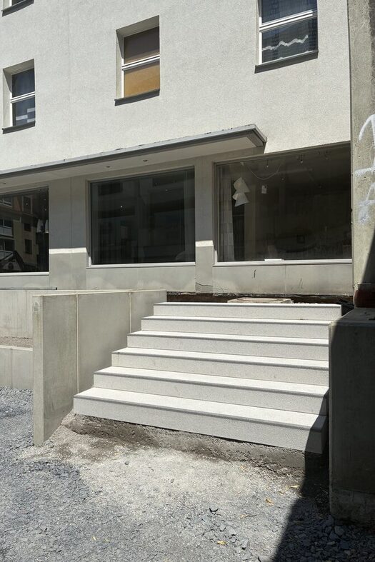 Neue Treppe von der Grabengasse zum Stockmar-Platz