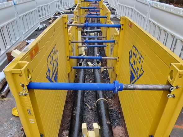 Fernwärmeausbau in der Ronsenauer Straße in Coburg