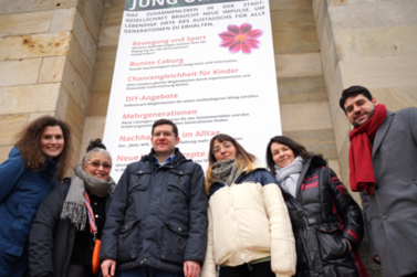 Sie stehen alle hinter dem Green Deal: Katharina Probst, Karin Engelhardt (beide Green Deal), OB Dominik Sauerteig, Alba Mojak, Sylvia Endres (beide cdo), Stefan Sauerteig (Klimaschutzbeauftragter)
