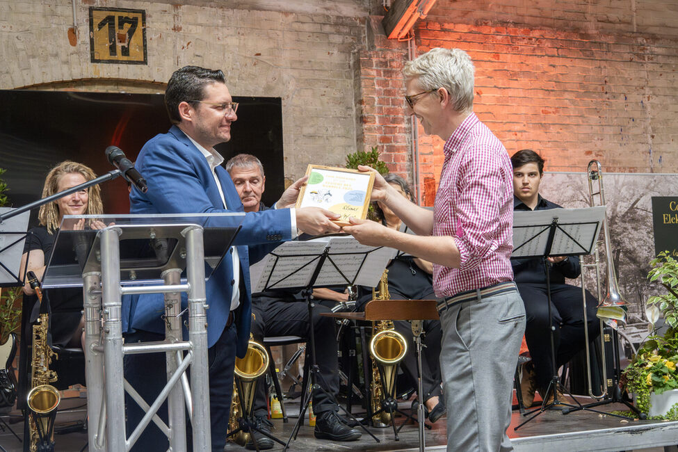 Erik Hüneburg bei der Preisübergabe