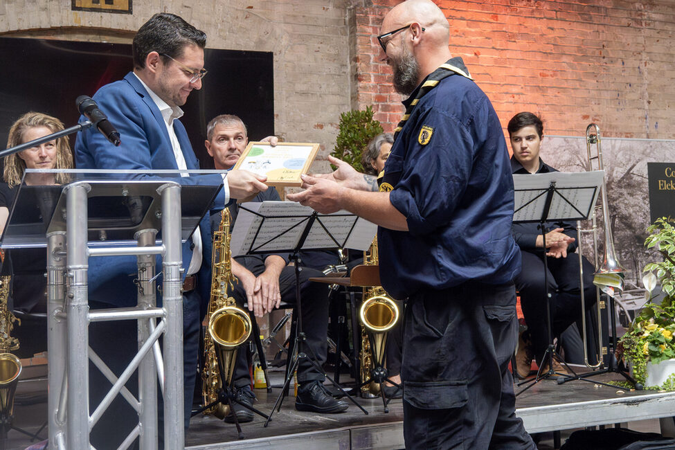 Alexander Müller bei der Preisübergabe
