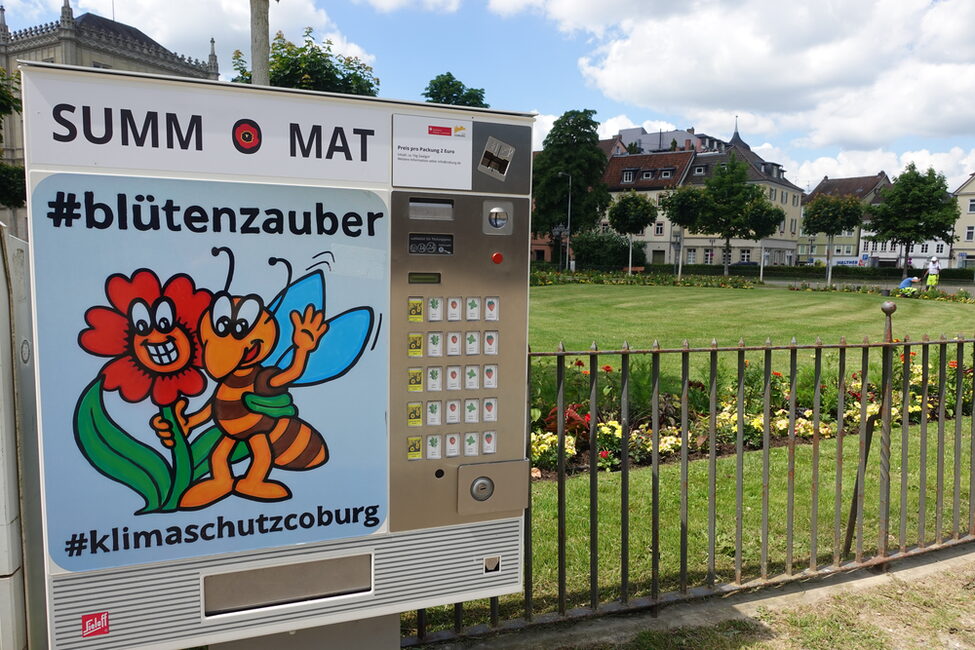 Der Summ-O-Mat am Coburger Schlossplatz