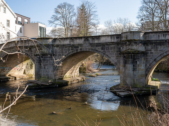 Die Judenbrücke über der Itz wird umfassend saniert.