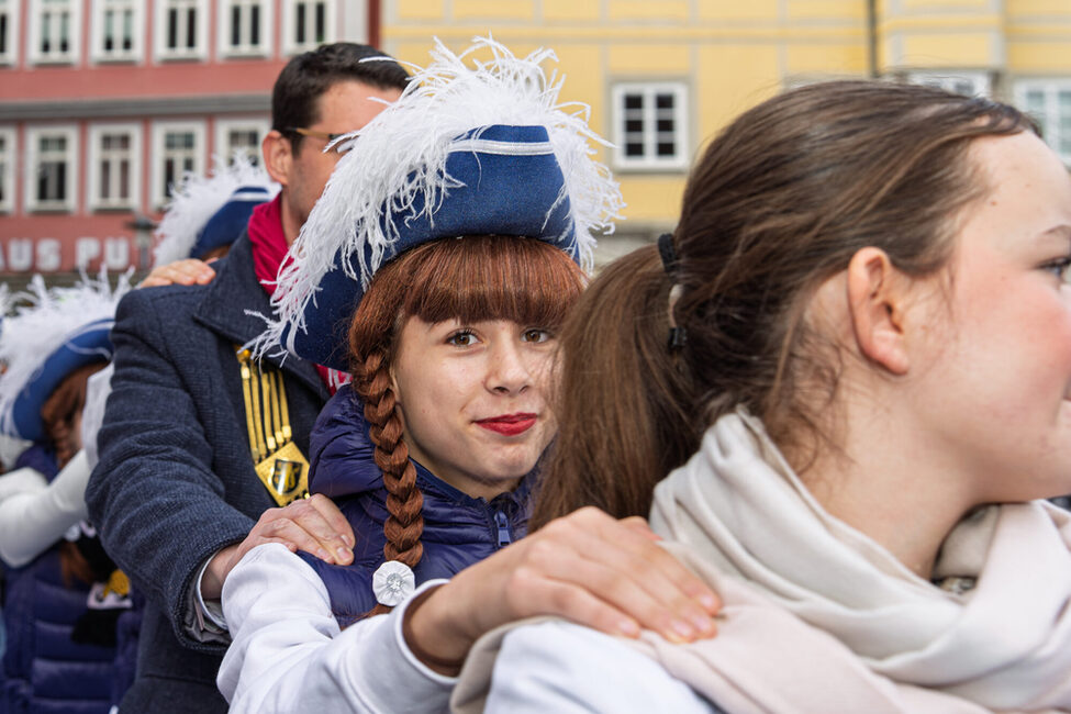 Rathaussturm 2025: Zum Abschluss zog eine Polonaise über den Marktplatz