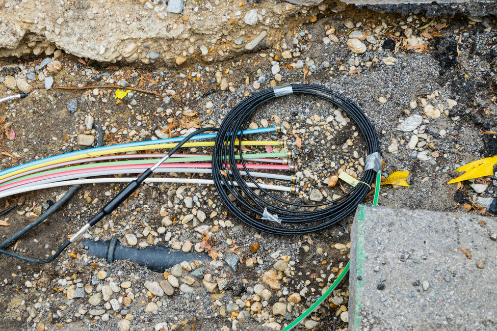 Fiber,Optic,Cable,Under,Street