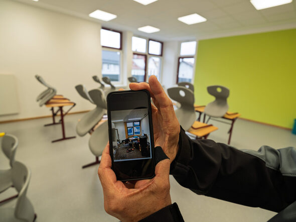 Gymn. Albertinum: Das ehemalige Fotolabor ist jetzt ein Klassenzimmer