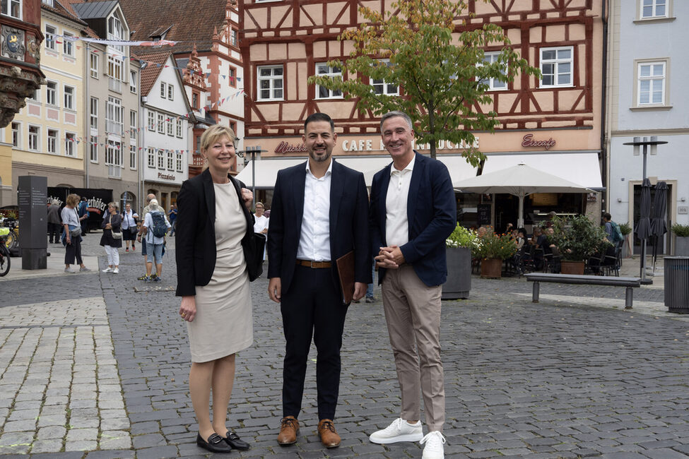 Von links: Dr. Christine Schwendner, Can Aydin, Holger Diez