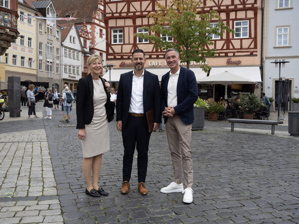 Von links: Dr. Christine Schwendner, Can Aydin, Holger Diez