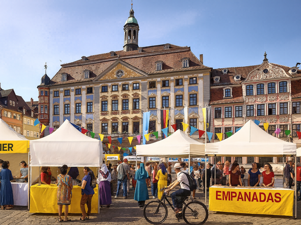 KI Illustration zum interkulturellen Fest