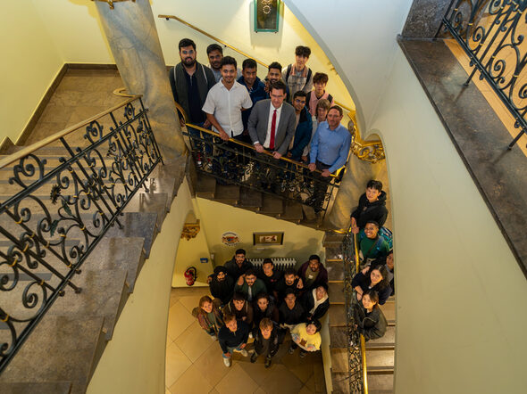 Rund 30 internationale Studierende startet im WiSe 25/26 an der Hochschule Coburg ihr Studium und wurden von OB Sauerteig begrüßt.