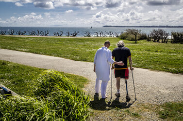 Beinamputierter auf Kur