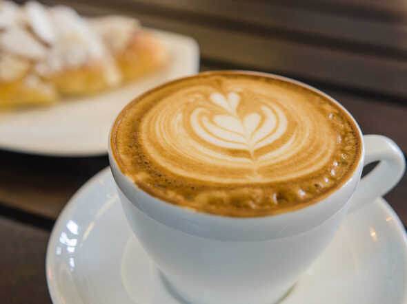 Barista,Making,A,Cup,Of,Coffee,Soft,Focus,Image,.