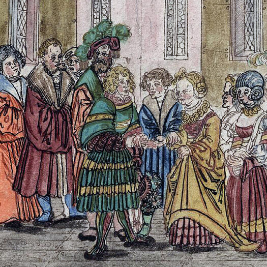 Verlobung Landgraf Friedrichs III. mit Katharina von Henneberg