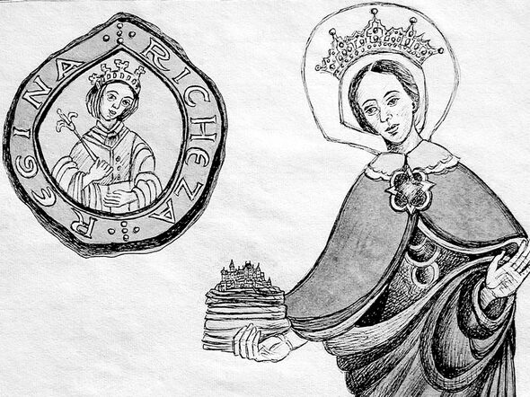 Richeza - Zeichnung von Gertrud Plescher