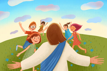 Jesus mit Kindern
