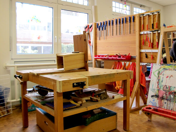 Caritas Kinderhaus Leo - Werkbank