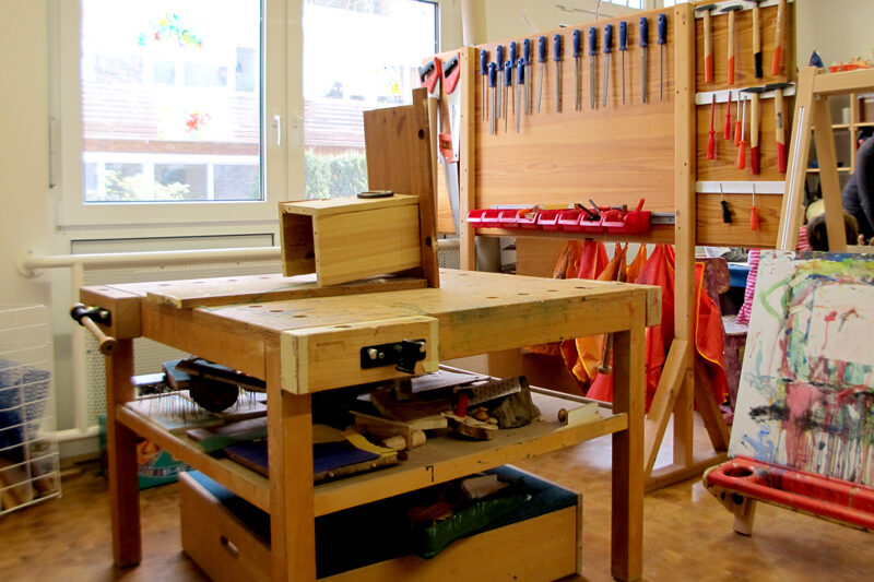 Caritas Kinderhaus Leo - Werkbank