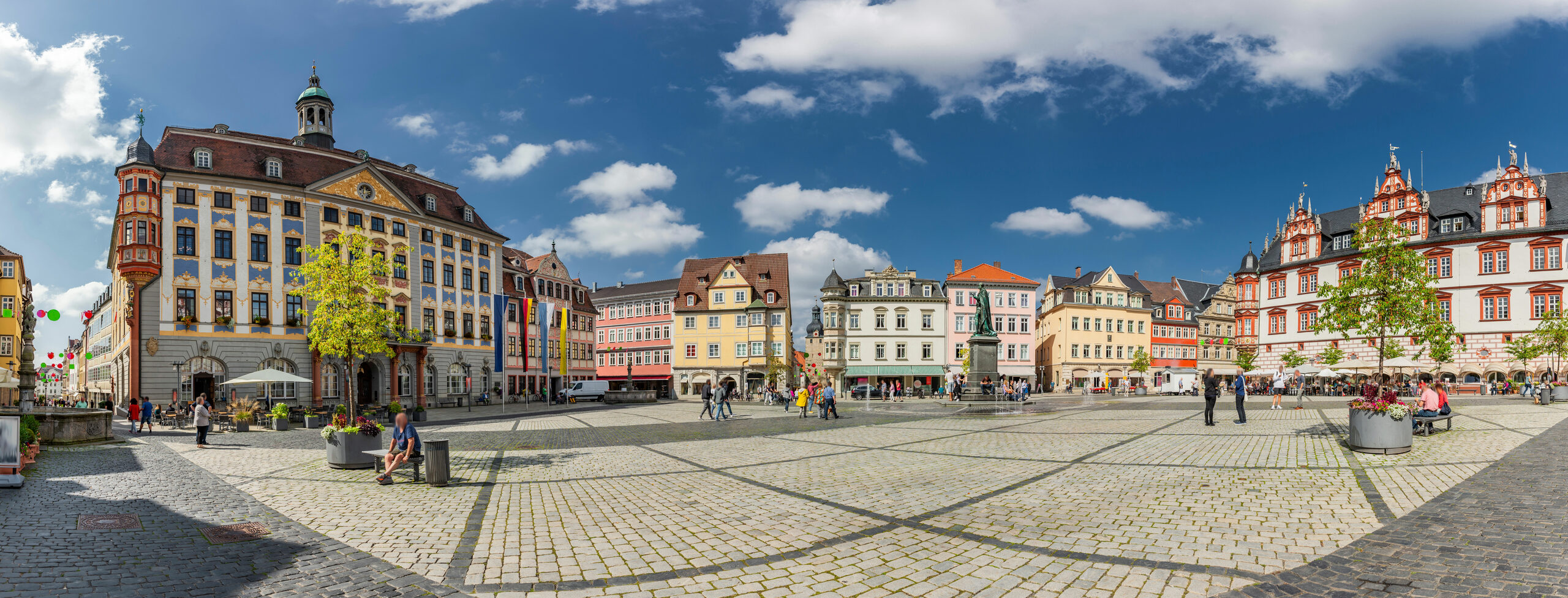 Marktplatz der Stadt Coburg