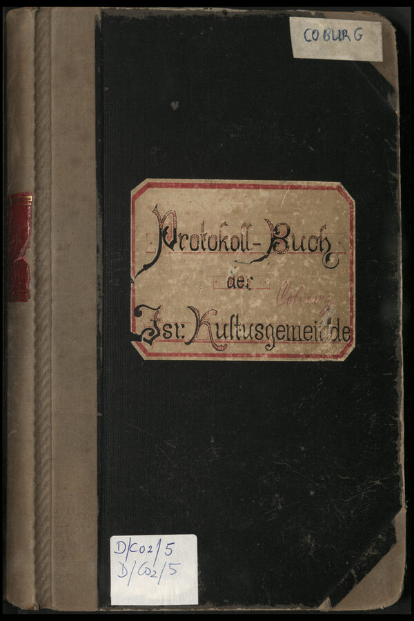Protokollbuch der Jüdischen Kultusgemeinde