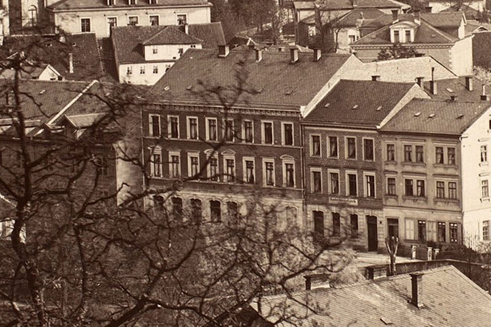 Gebäudekomplex der Getreidehandlung Mayer in der Judengasse
