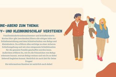 Einladung zum Online-Abend: Baby- und Kleinkindschlaf verstehen