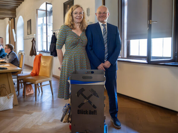 Willi Kuballa (rechts) und seine Partnerin Katja Link.