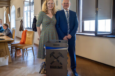 Willi Kuballa (rechts) und seine Partnerin Katja Link.