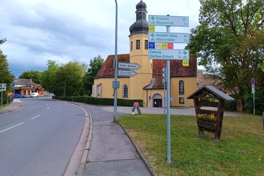 Zielwegweiser Iron Curtain Trail, ICT, Rödental Domäne
