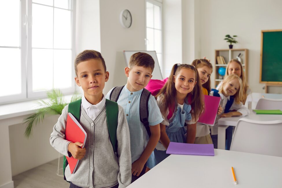 Schüler/-in im Klassenzimmer