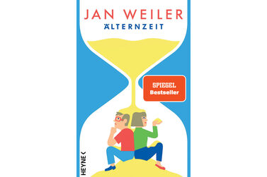 Buchcover: Zwei Menschen, die in einer Sanduhr sitzen