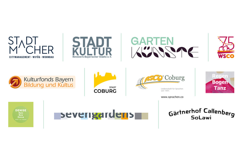Stadtmacher, Stadtkultur, GartenKünste, Wohnbau, Kulturfonds Bayern Bildung RGB, Stadt Coburg und ASCO Coburg