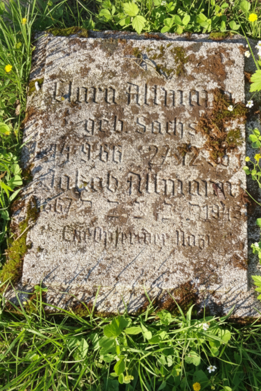 Grabstätte von Klara Altmann auf dem jüdischen Friedhof