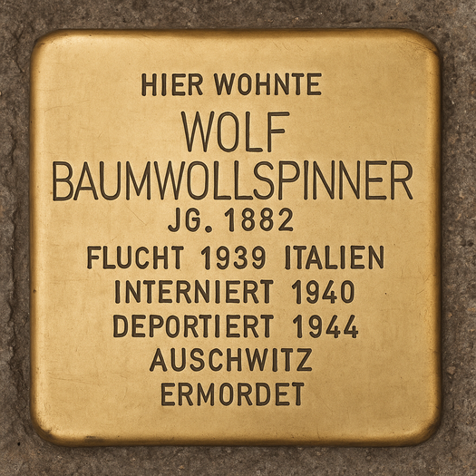 Stolperstein von Wolf Baumwollspinner