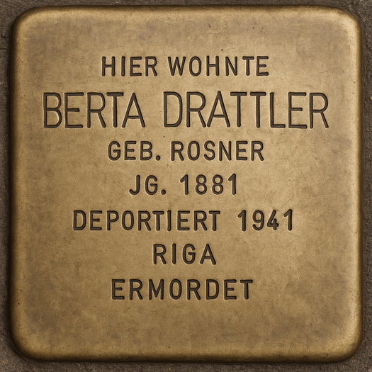 Stolperstein von Berta Drattler