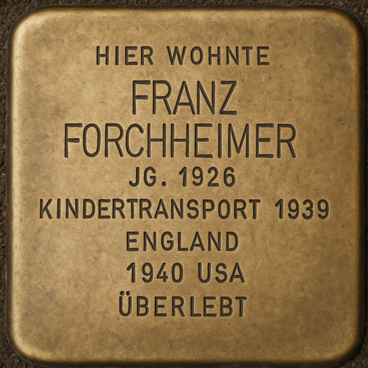 Stolperstein von Franz Forchheimer