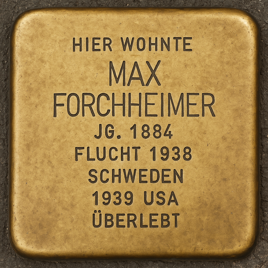 Stolperstein von Max Forchheimer