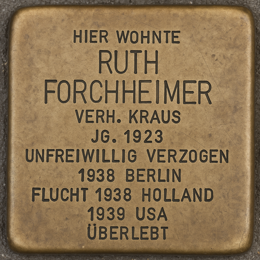 Stolperstein für Ruth Forchheimer