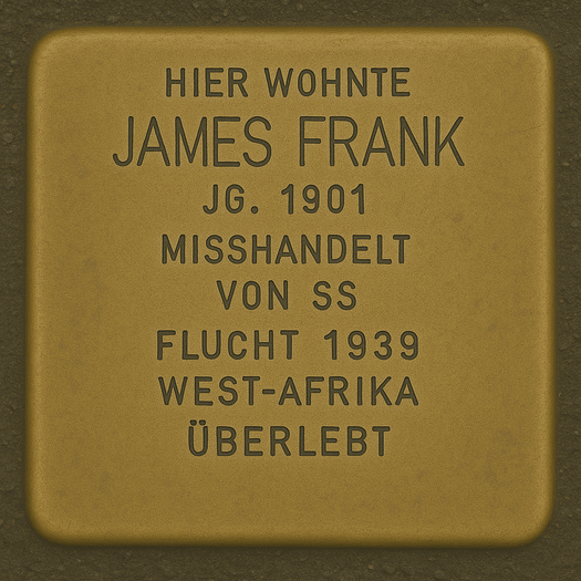 Stolperstein von James Frank