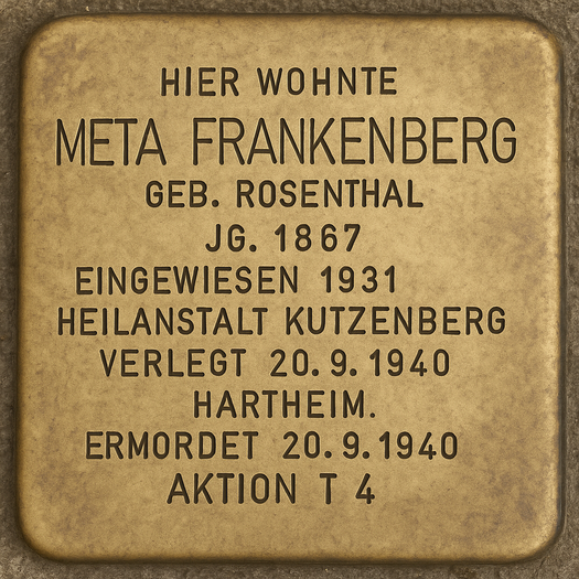 Stolperstein von Meta Frankenberg