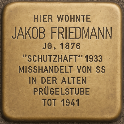 Stolperstein von Jacob Friedmann