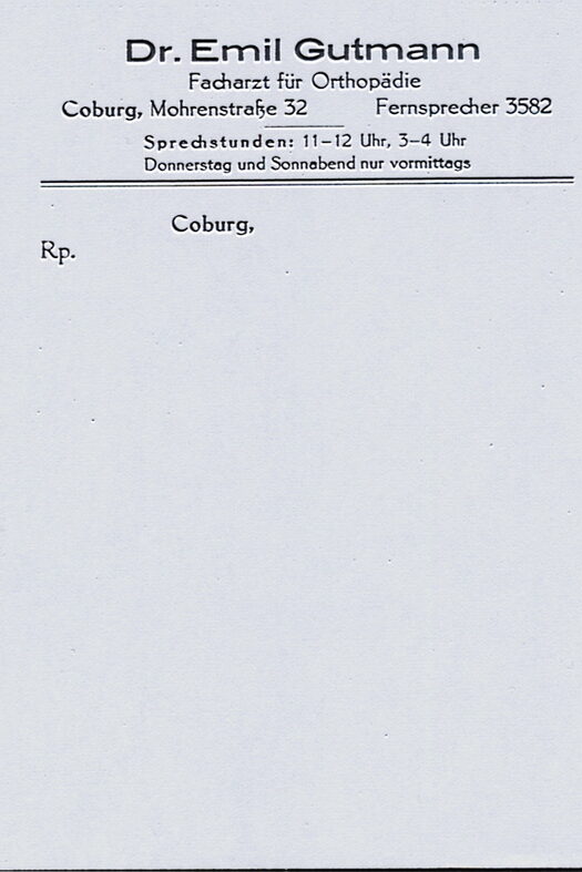 Rezeptblock Dr. Gutmanns