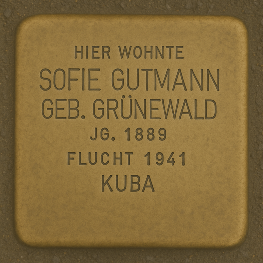 Stolperstein für Sofie Gutmann