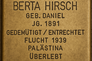 Stolperstein für Berta Hirsch
